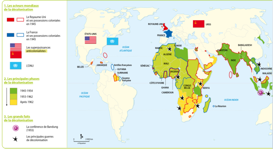 Carte decolonisation